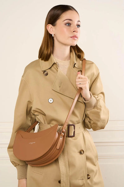 Sac demi lune Suave Lune Lancaster 433-33 Camel