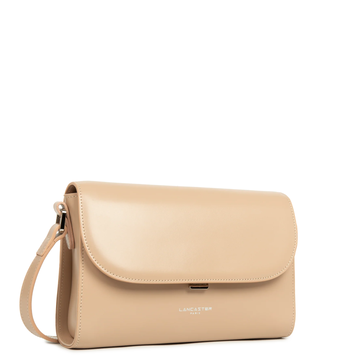 Sac trotteur A rabat avec fermoir M Suave Even Lancaster 433-44 Beige Foncé