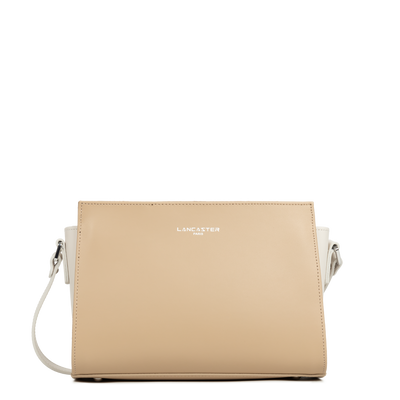 Sac trotteur Zippée S Smooth Lancaster 437-02 Beige - Ecru