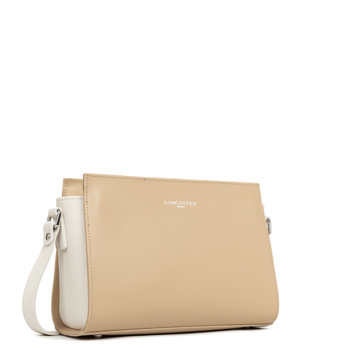 Sac trotteur Zippée S Smooth Lancaster 437-02 Beige - Ecru