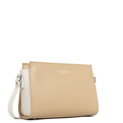 Sac trotteur Zippée S Smooth Lancaster 437-02 Beige - Ecru