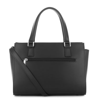 Sac à main Zippée M Smooth Lancaster 437-03 Noir