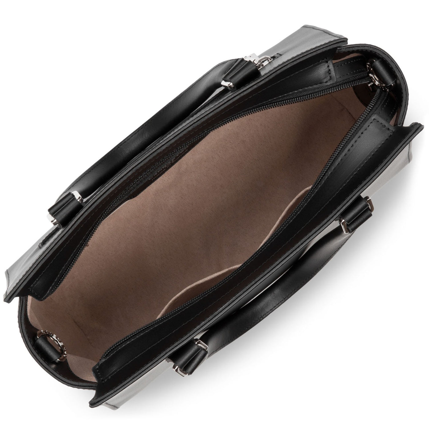 Sac à main Zippée M Smooth Lancaster 437-03 Noir