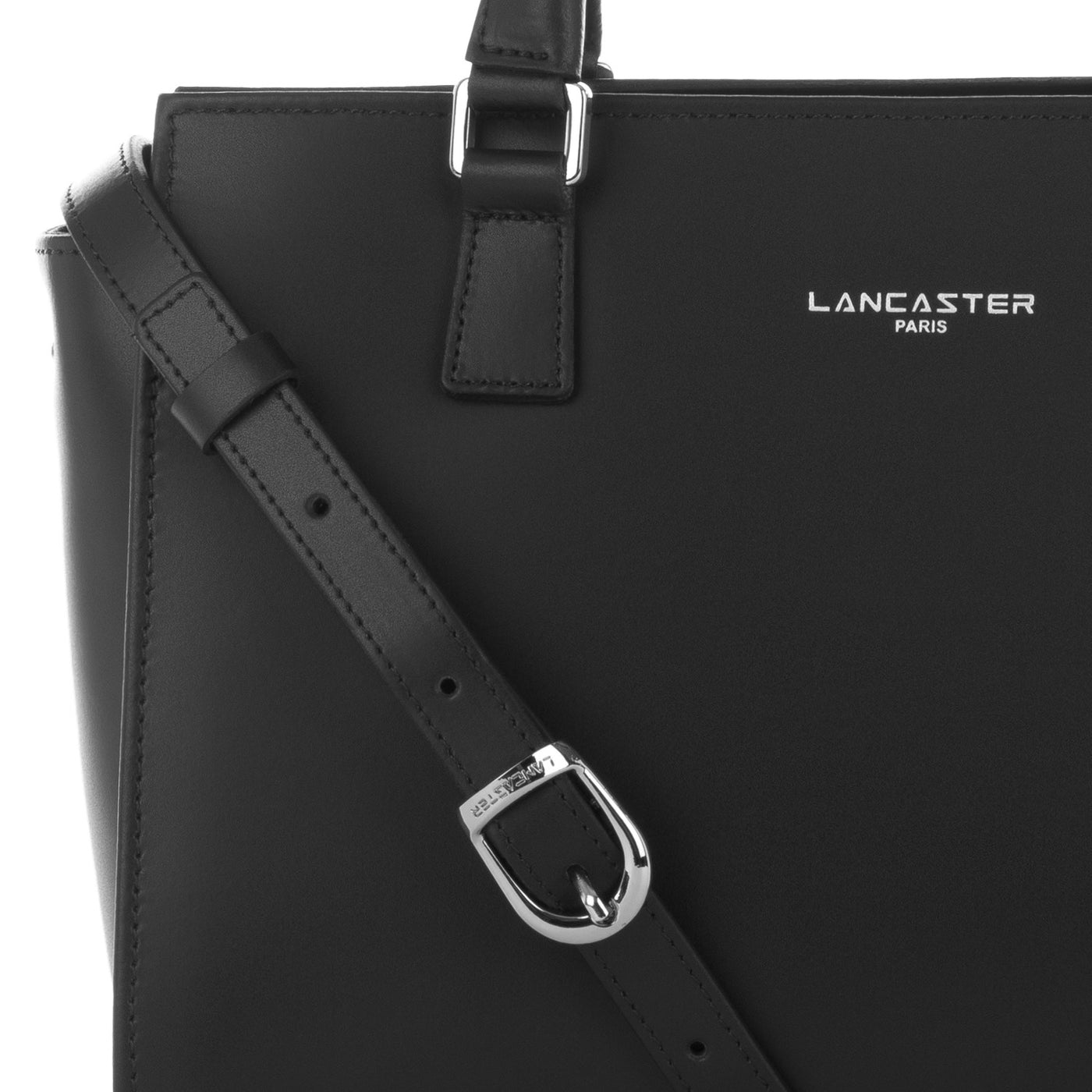 Sac à main Zippée M Smooth Lancaster 437-03 Noir