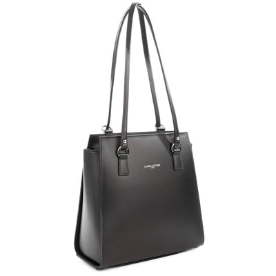 Sac à dos multi-fonction Zippée Smooth Lancaster 437-21 Noir