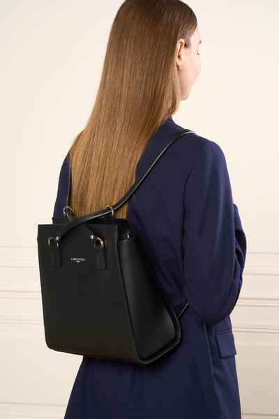 Sac à dos multi-fonction Zippée Smooth Lancaster 437-21 Noir