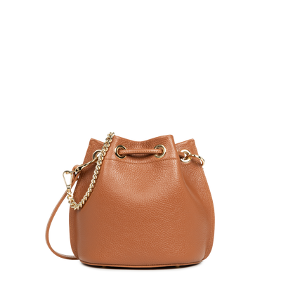 Sac bourse A lacets coulissants S Alba Double Lancaster 470-80 Camel - In - Orange