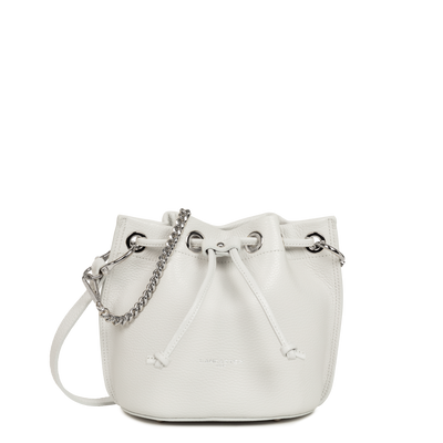 Sac bourse A lacets coulissants S Alba Double Lancaster 470-80 Gris Clair - In - Argent