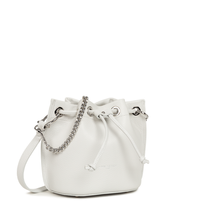 Sac bourse A lacets coulissants S Alba Double Lancaster 470-80 Gris Clair - In - Argent