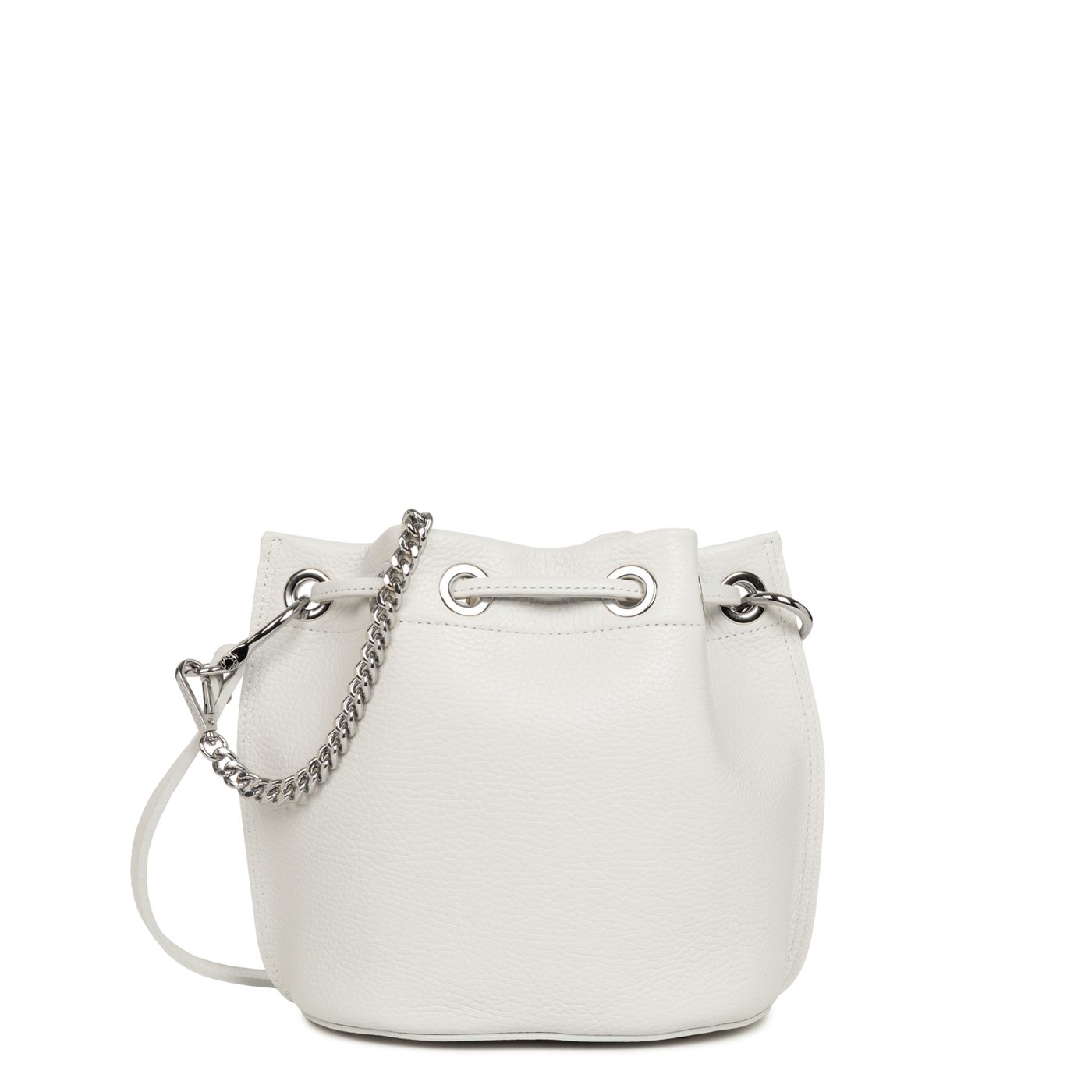 Sac bourse A lacets coulissants S Alba Double Lancaster 470-80 Gris Clair - In - Argent