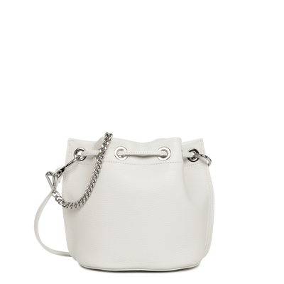 Sac bourse A lacets coulissants S Alba Double Lancaster 470-80 Gris Clair - In - Argent