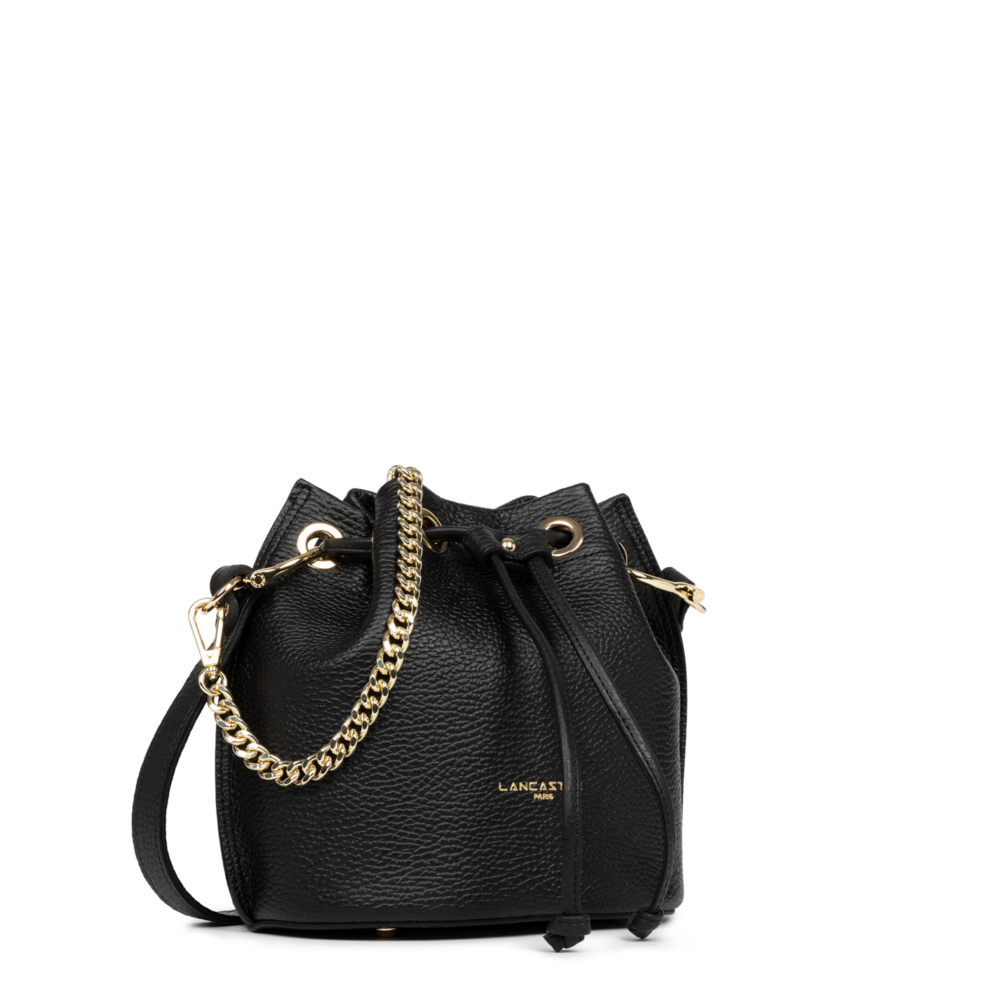 Sac bourse A lacets coulissants S Alba Double Lancaster 470-80 Noir - In - Nude