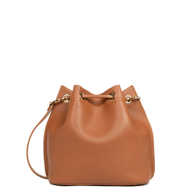 Sac bourse A lacets coulissants M Alba Double Lancaster 470-81 Camel - In - Orange