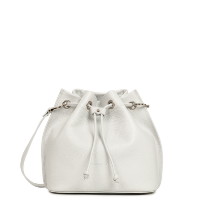 Sac bourse A lacets coulissants M Alba Double Lancaster 470-81 Gris Clair - In - Argent