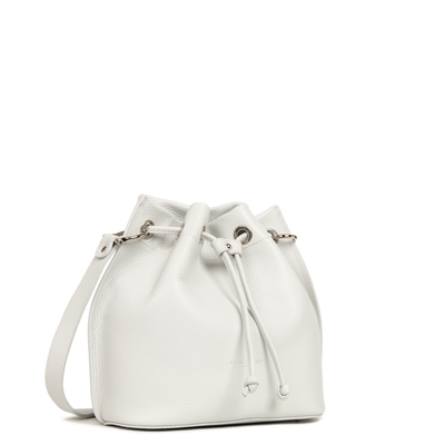 Sac bourse A lacets coulissants M Alba Double Lancaster 470-81 Gris Clair - In - Argent