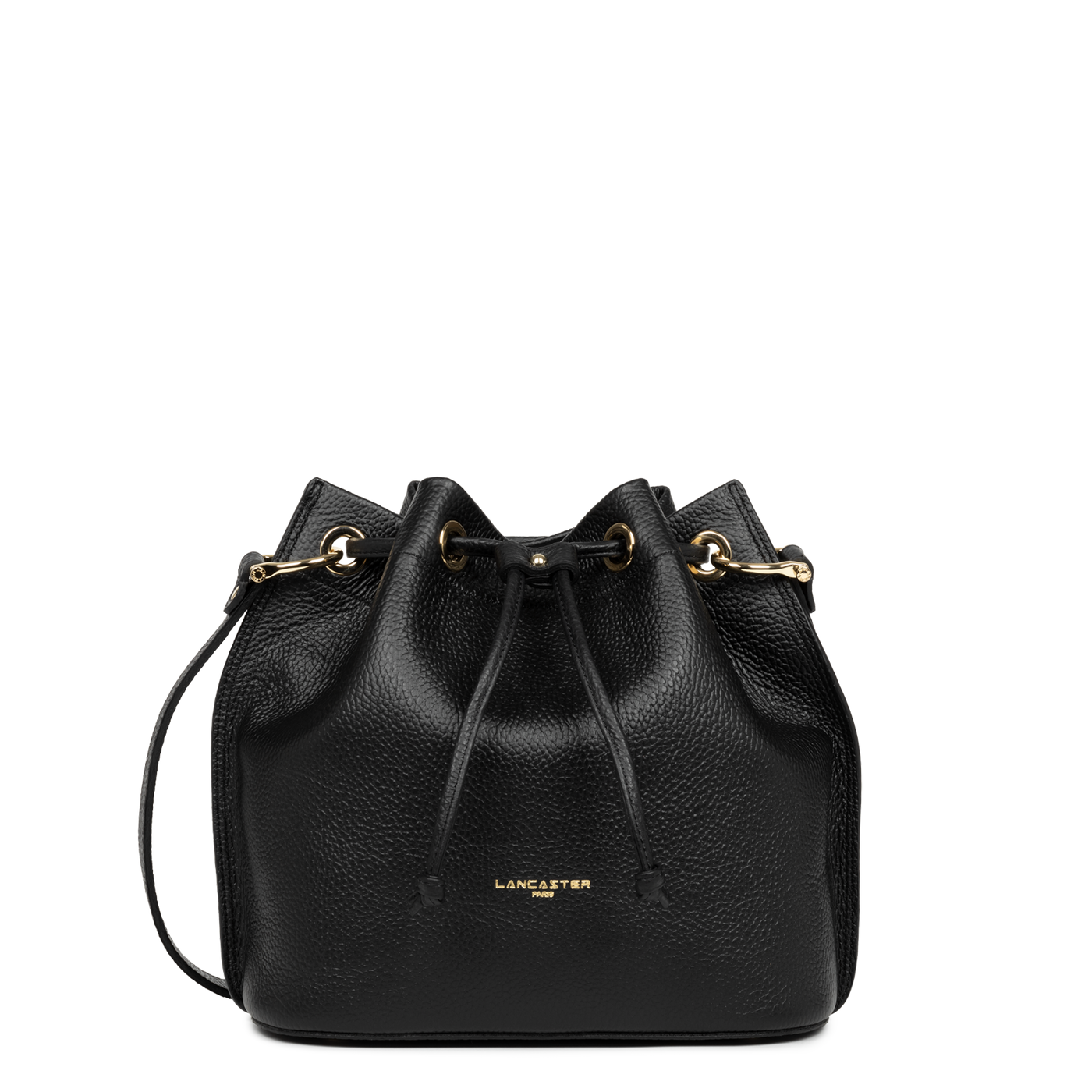 Sac bourse A lacets coulissants M Alba Double Lancaster 470-81 Noir - In - Nude