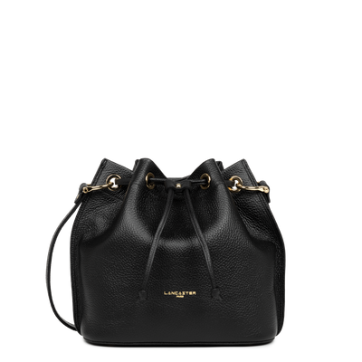 Sac bourse A lacets coulissants M Alba Double Lancaster 470-81 Noir - In - Nude