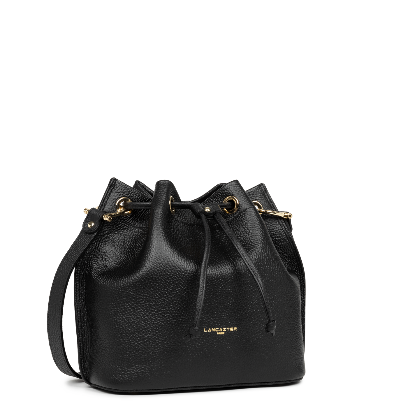 Sac bourse A lacets coulissants M Alba Double Lancaster 470-81 Noir - In - Nude