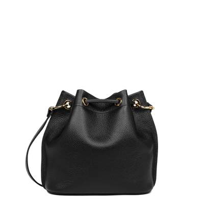 Sac bourse A lacets coulissants M Alba Double Lancaster 470-81 Noir - In - Nude