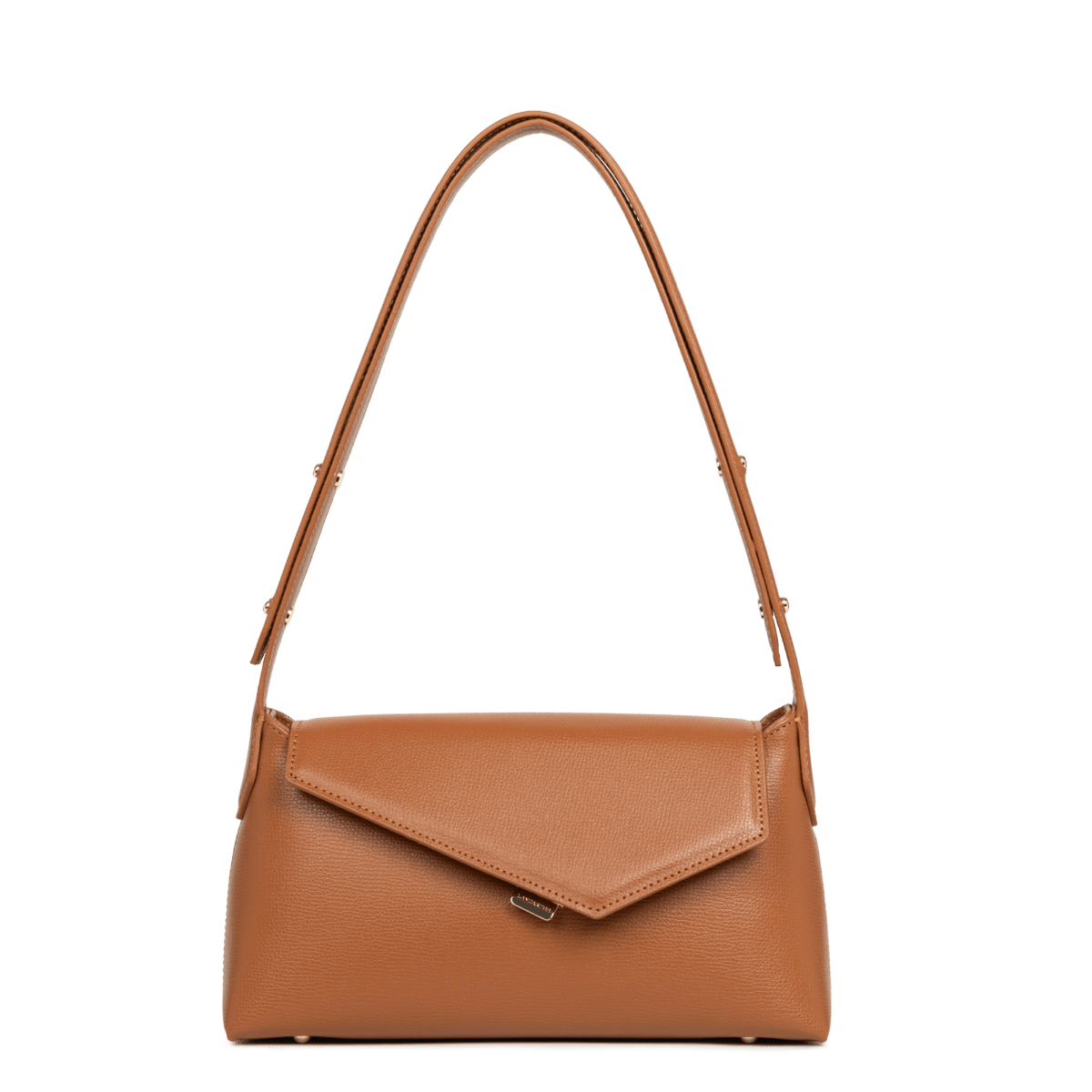 Sac besace A rabat avec fermoir Zoé 2.0 Lancaster 480-012 Camel