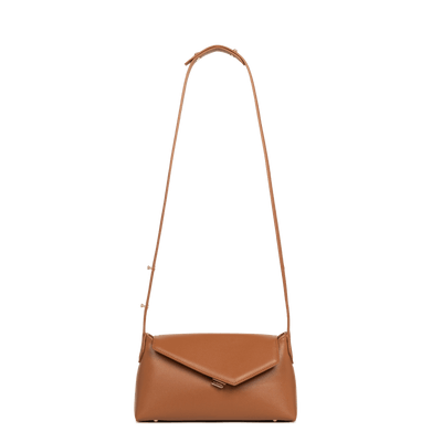 Sac besace A rabat avec fermoir Zoé 2.0 Lancaster 480-012 Camel