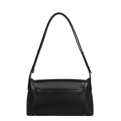 Sac besace A rabat avec fermoir Zoé 2.0 Lancaster 480-012 Noir