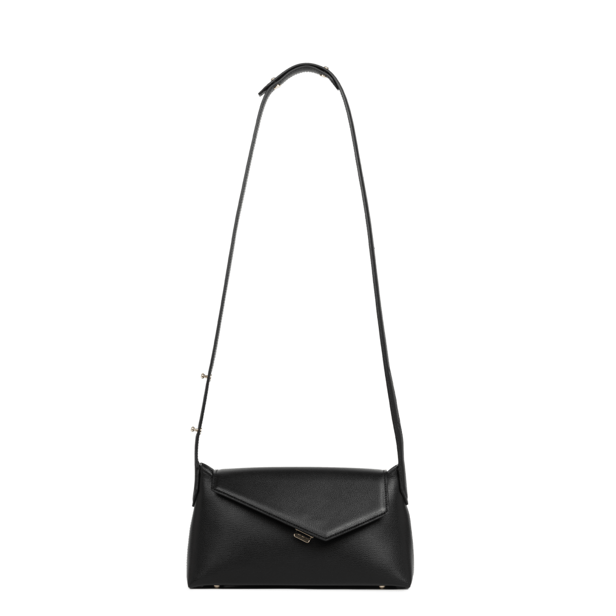 Sac besace A rabat avec fermoir Zoé 2.0 Lancaster 480-012 Noir