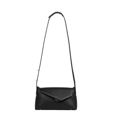 Sac besace A rabat avec fermoir Zoé 2.0 Lancaster 480-012 Noir