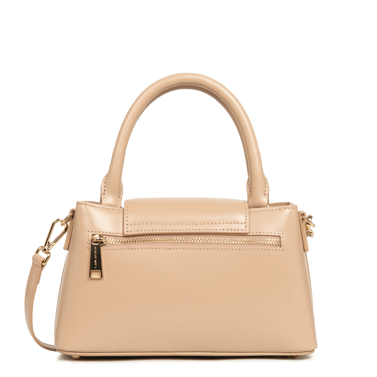 Sac à main A rabat avec fermoir S Suave Evenly Lancaster 480-028 Beige Foncé