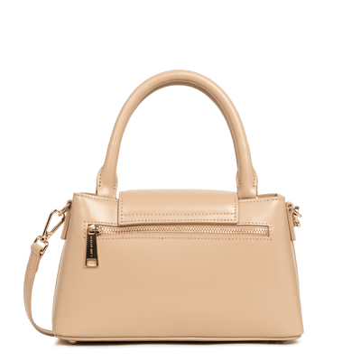 Sac à main A rabat avec fermoir S Suave Evenly Lancaster 480-028 Beige Foncé