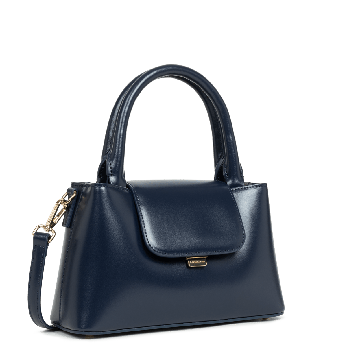 Sac à main A rabat avec fermoir S Suave Evenly Lancaster 480-028 Bleu Foncé