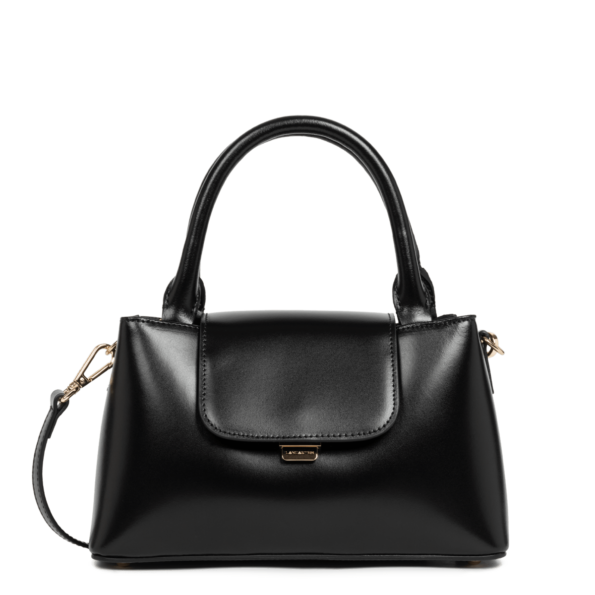 Sac à main A rabat avec fermoir S Suave Evenly Lancaster 480-028 Noir