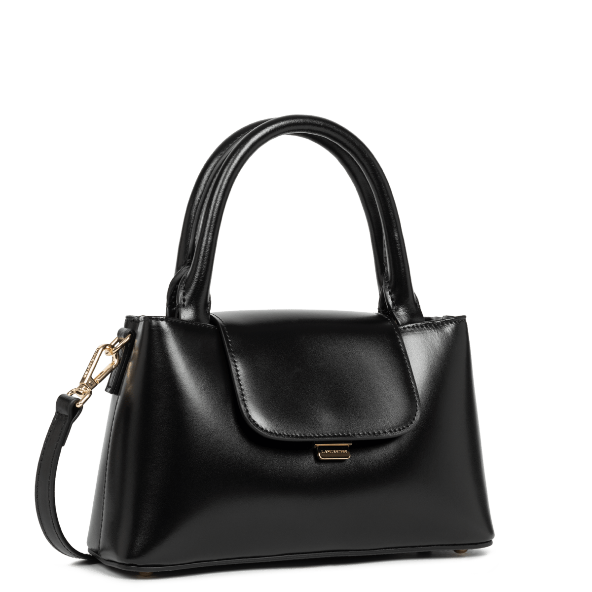 Sac à main A rabat avec fermoir S Suave Evenly Lancaster 480-028 Noir