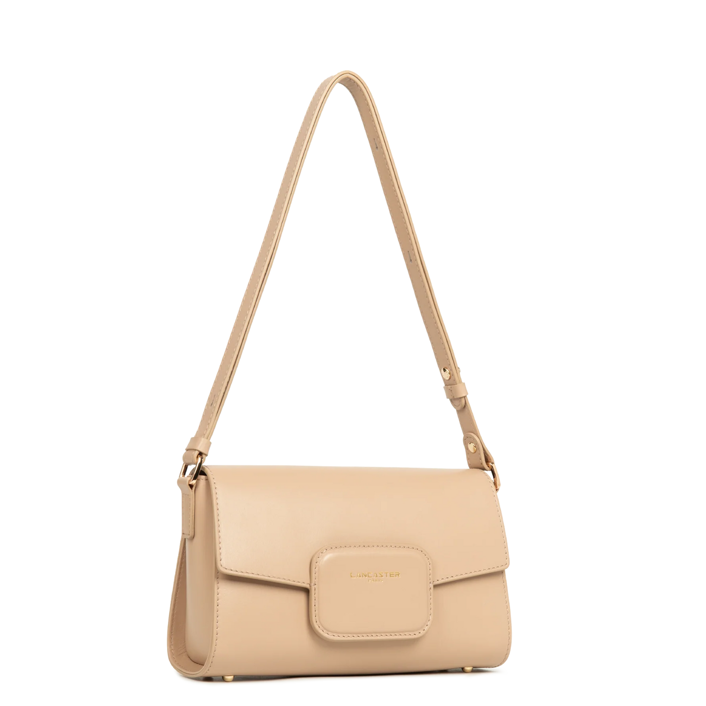 Sac trotteur A rabat aimanté Paris PAD Lancaster 480-054 Beige Foncé