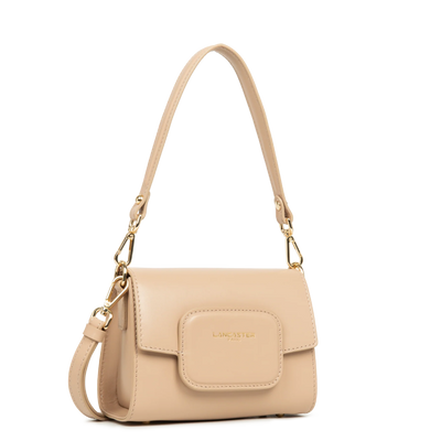 Sac trotteur A rabat aimanté Mini Paris PAD Lancaster 480-059 Beige Foncé