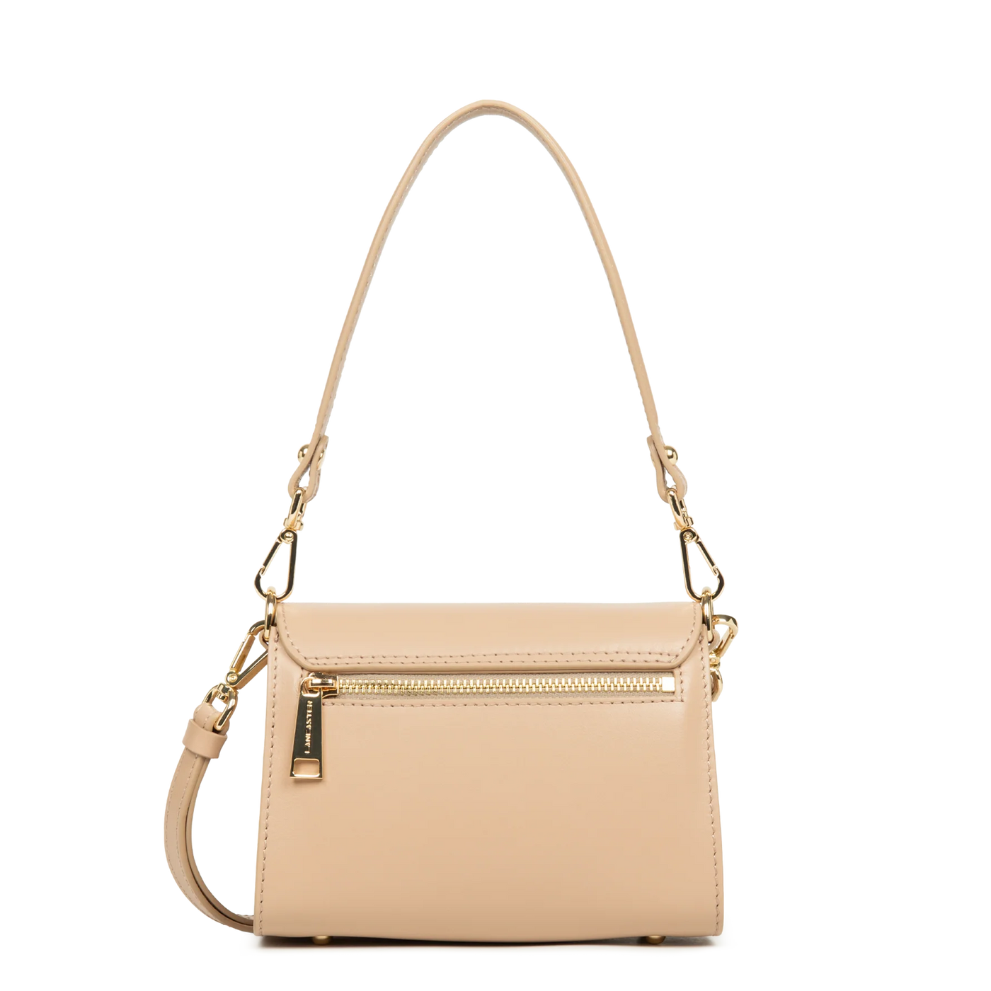 Sac trotteur A rabat aimanté Mini Paris PAD Lancaster 480-059 Beige Foncé