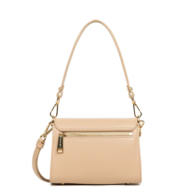 Sac trotteur A rabat aimanté Mini Paris PAD Lancaster 480-059 Beige Foncé