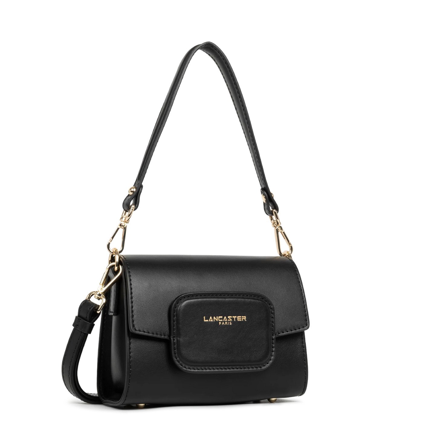 Sac trotteur A rabat aimanté Mini Paris PAD Lancaster 480-059 Noir