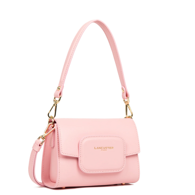 Sac trotteur A rabat aimanté Mini Paris PAD Lancaster 480-059 Rose Fumé