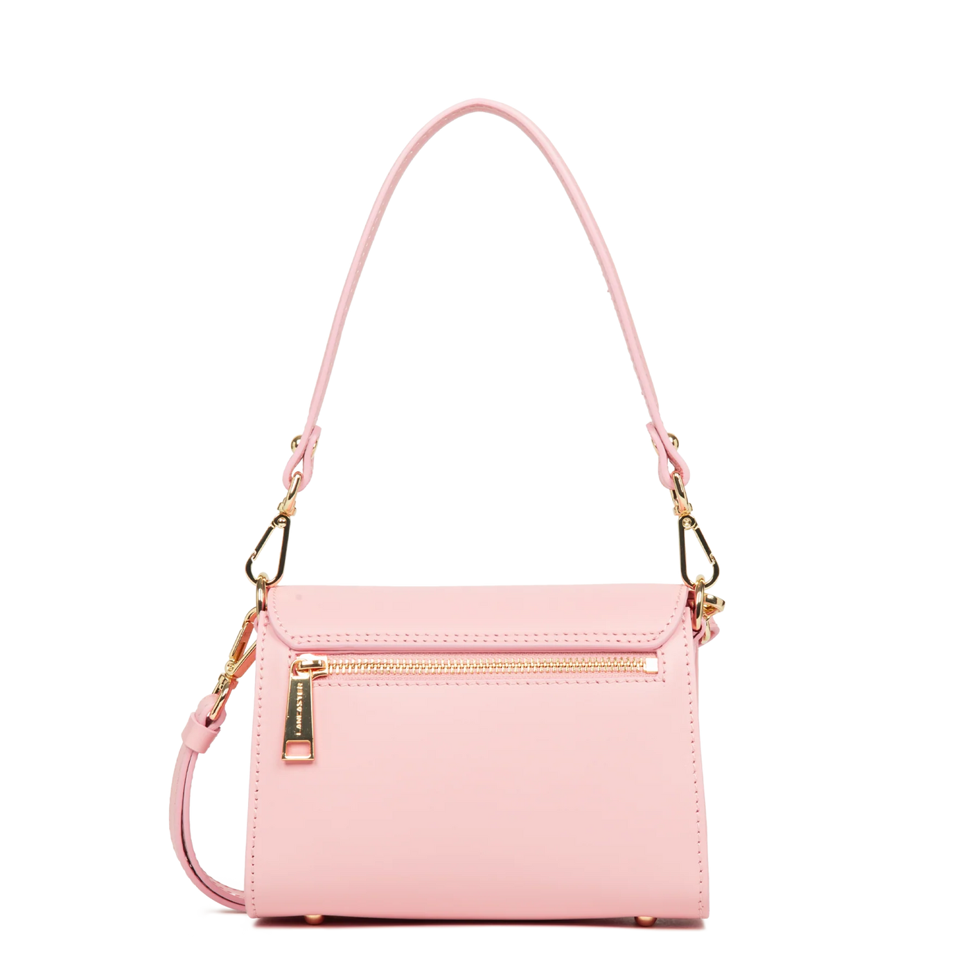 Sac trotteur A rabat aimanté Mini Paris PAD Lancaster 480-059 Rose Fumé