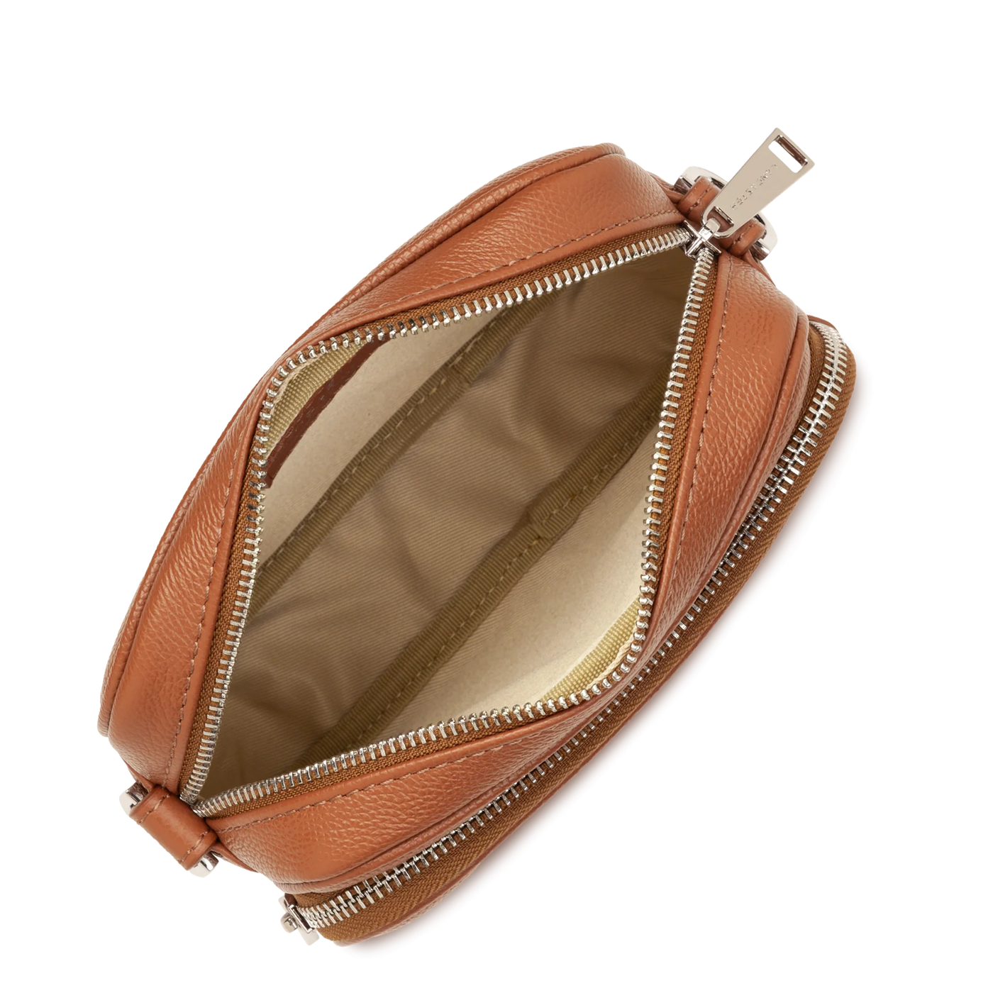 Sac trotteur Double Zip Milano Ama Lancaster 480-061 Camel