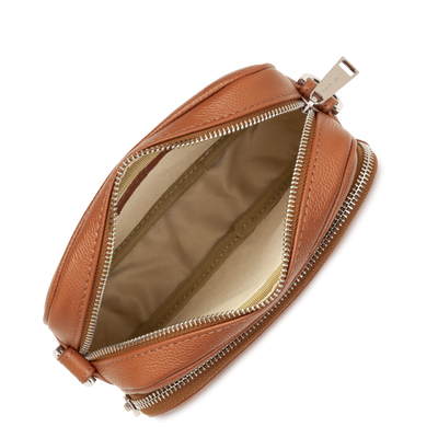 Sac trotteur Double Zip Milano Ama Lancaster 480-061 Camel