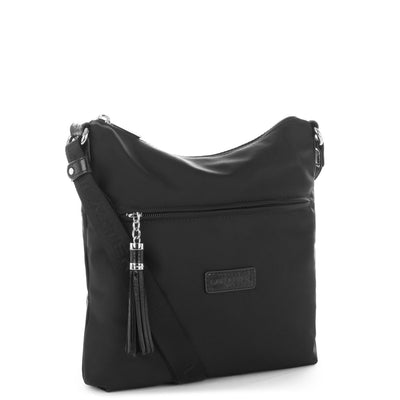 Sac trotteur Zippée Basic Pompon Lancaster 514-37 Noir