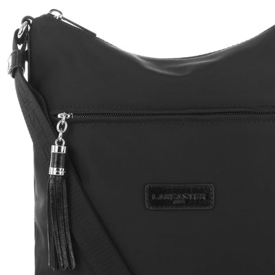 Sac trotteur Zippée Basic Pompon Lancaster 514-37 Noir