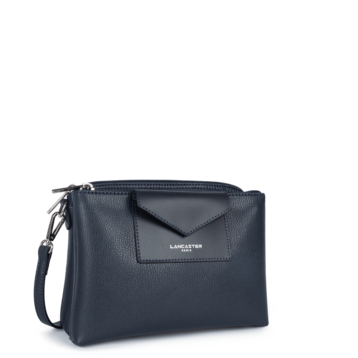 Pochette Zippé Maya Lancaster 517-100 Bleu Foncé