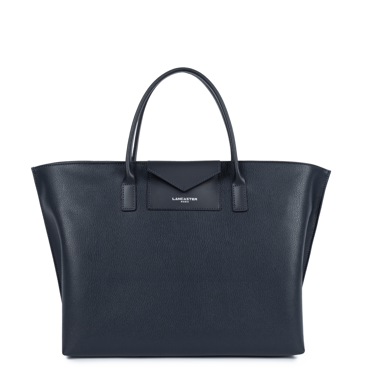 Sac cabas main Zippée L Maya Lancaster 517-19 Bleu Foncé