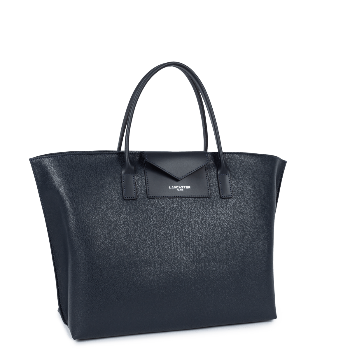 Sac cabas main Zippée L Maya Lancaster 517-19 Bleu Foncé