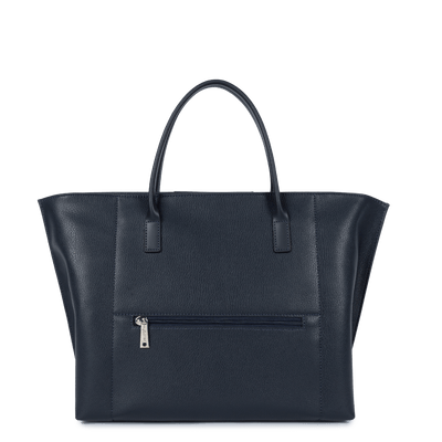 Sac cabas main Zippée L Maya Lancaster 517-19 Bleu Foncé