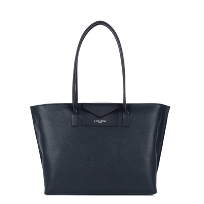 Sac cabas épaule Zippée L Maya Lancaster 517-20 Bleu Foncé