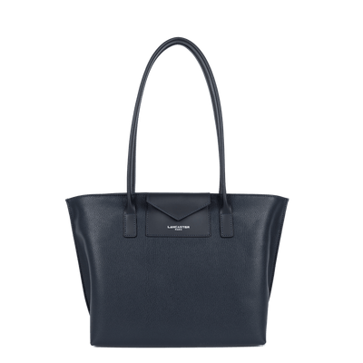 Sac cabas épaule Zippée M Maya Lancaster 517-29 Bleu Foncé